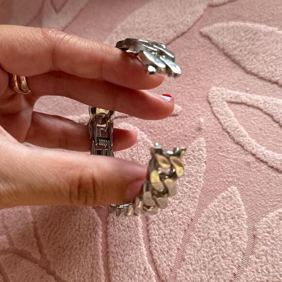 Women's Silver Hinged Cuff Bracelet - Picture 3 of 4